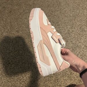 Puma Blush Pink and Cream Sneakers